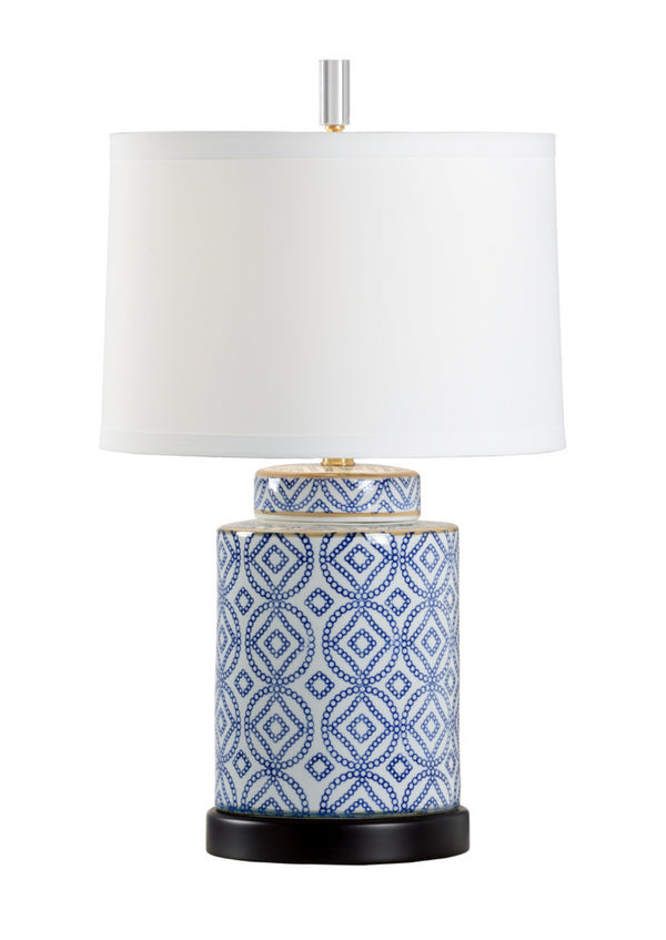 Eleanor Table Lamp in Blue by Wildwood