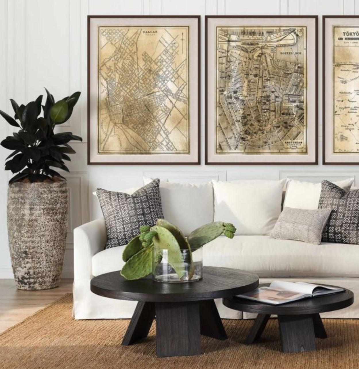 Natural Curiosities Art, Gold City Map of New York