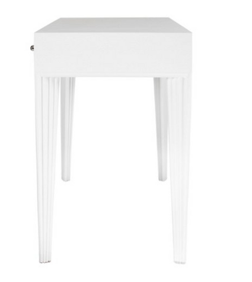 Barcelona Desk in White by David Francis Furniture