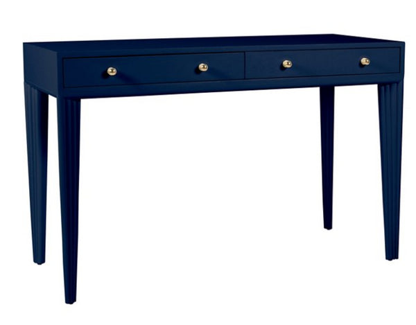 Barcelona Desk in Navy Blue by David Francis Furniture