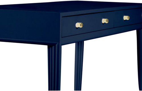 Barcelona Desk in Navy Blue by David Francis Furniture