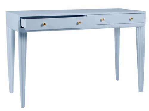 Barcelona Desk in Light Blue by David Francis Furniture