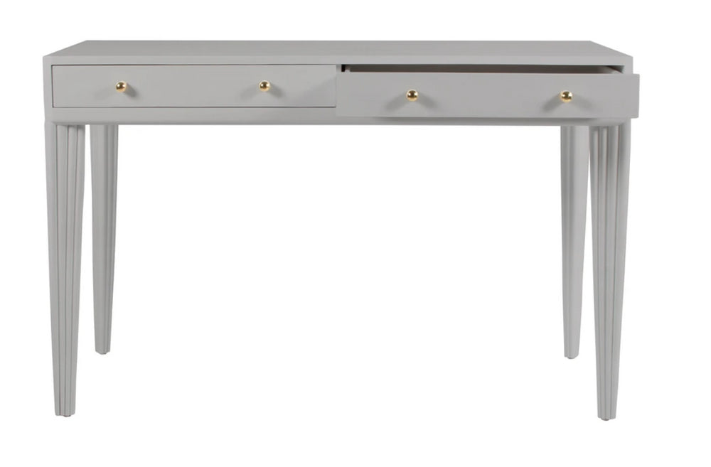 Barcelona Desk in Gray by David Francis Furniture