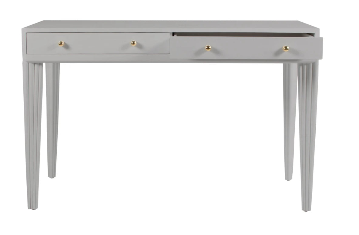 Barcelona Desk in Gray by David Francis Furniture