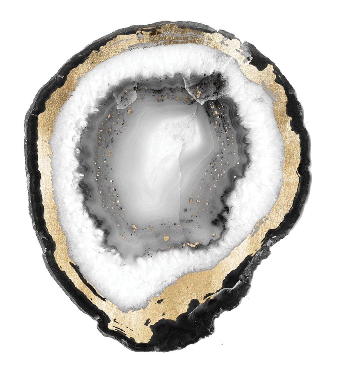 Natural Curiosities Black and White Geode 1 Art