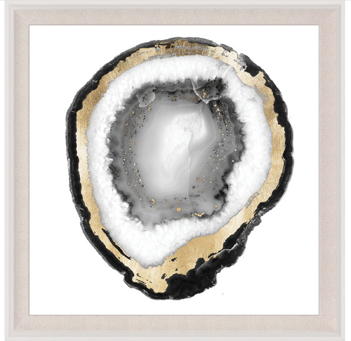 Natural Curiosities Black and White Geode 1 Art