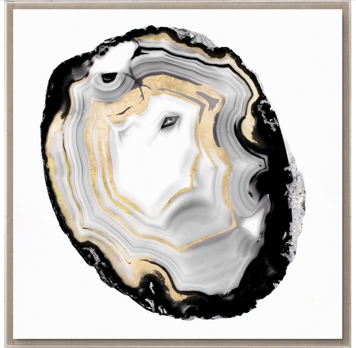 Natural Curiosities Black and White Geode 3 Art