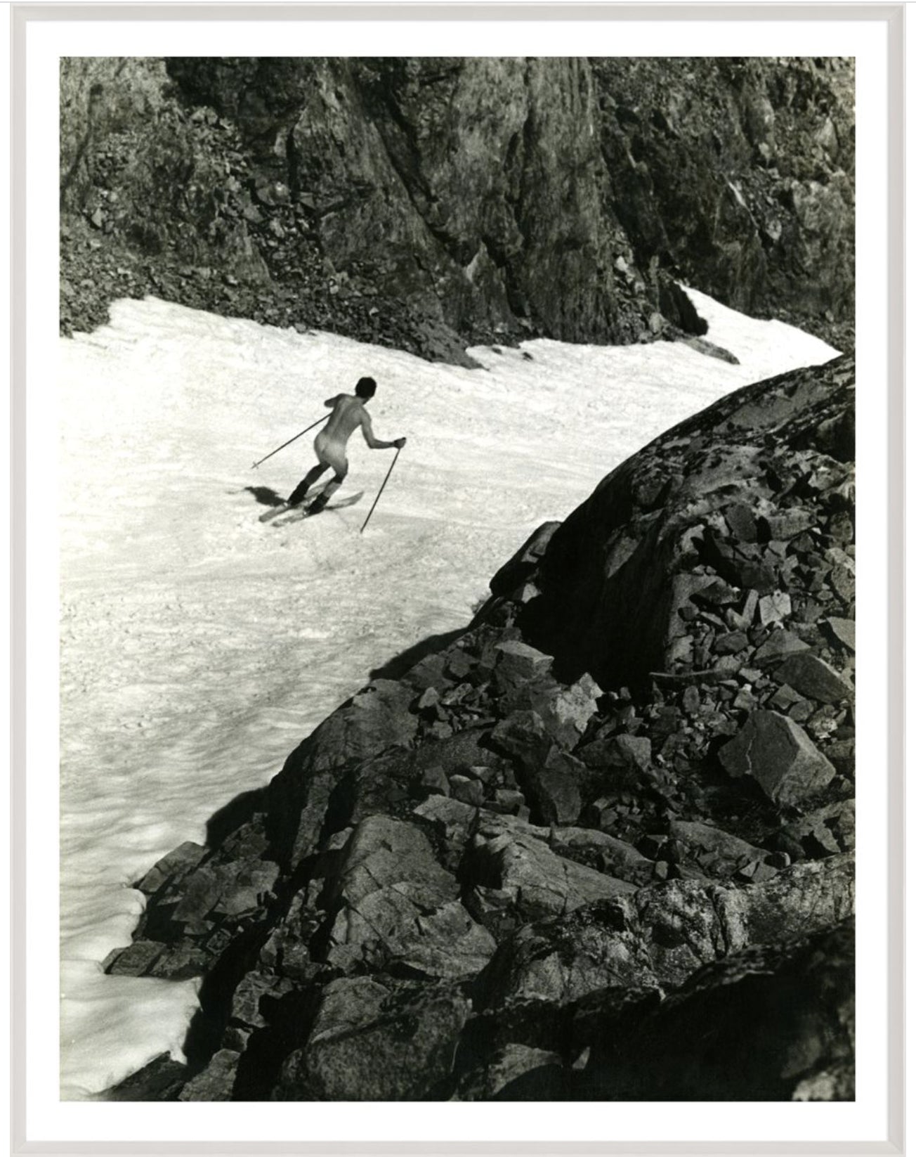 Nude Skier Art by Natural Curiosities