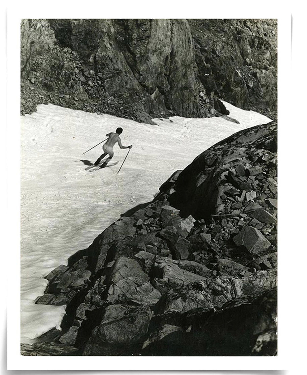 Nude Skier Art by Natural Curiosities