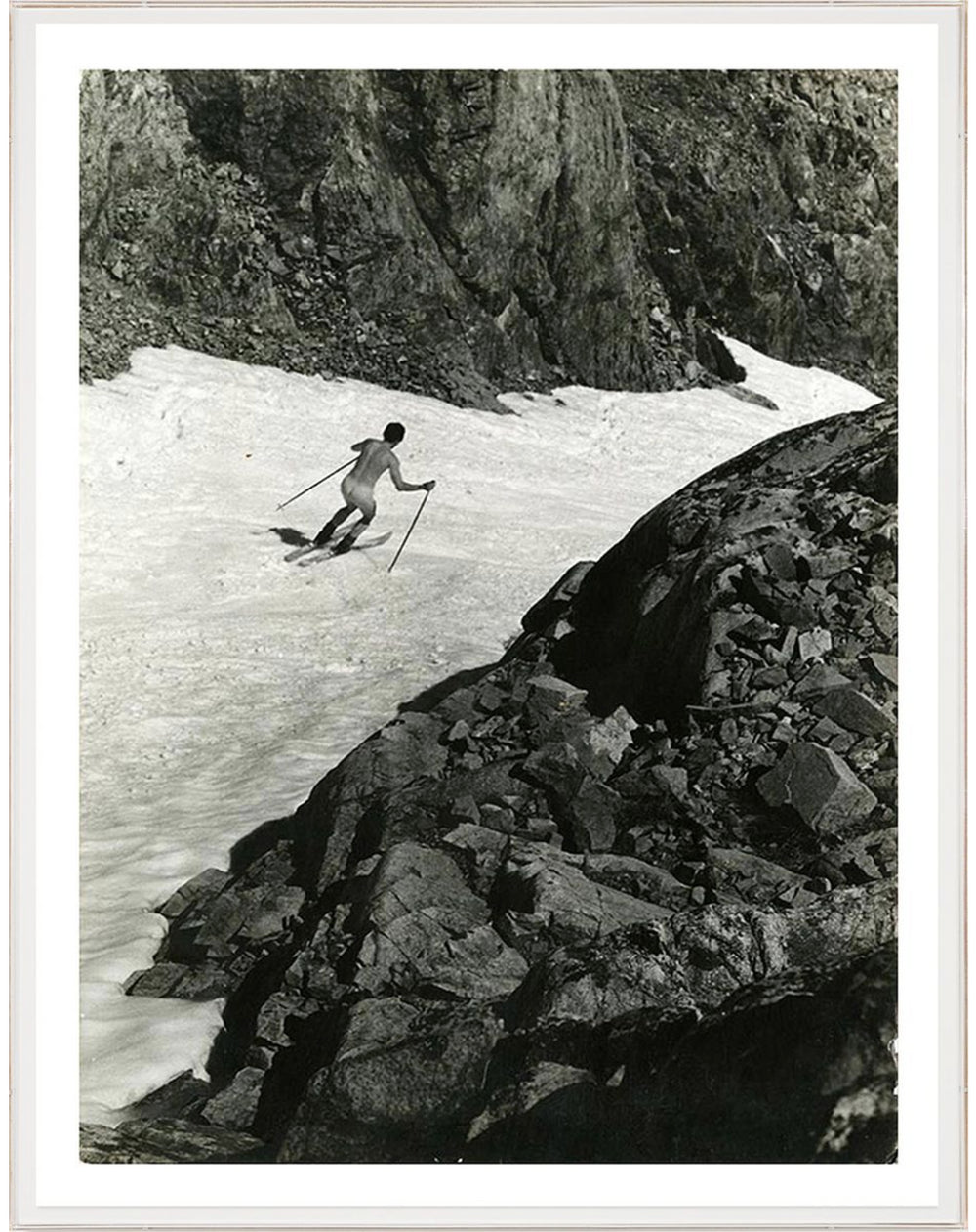 Nude Skier Art by Natural Curiosities