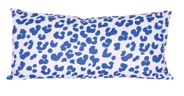 Dana Gibson Ocelot Pillow in Navy