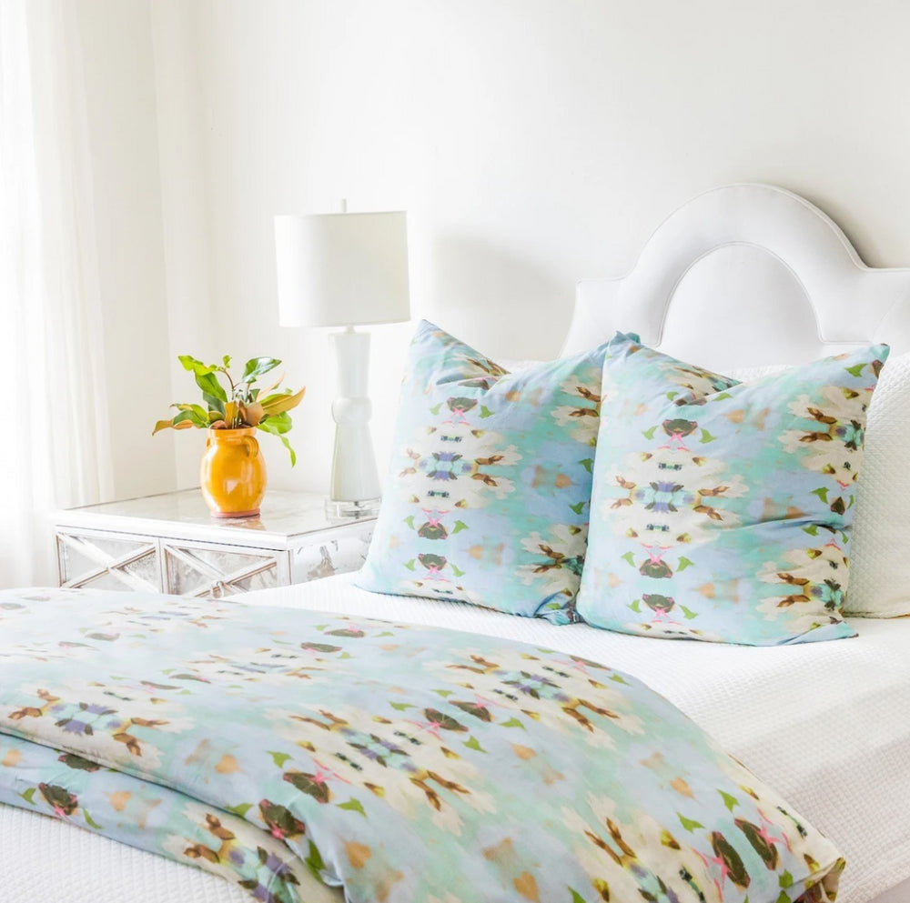 Laura Park Summer Garden Light Blue Bedding Collection