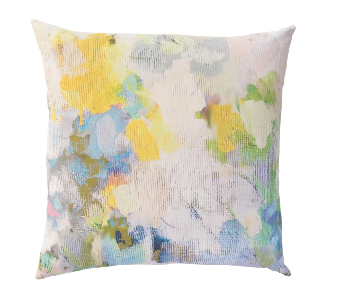 Laura Park Butterfly Garden Linen Cotton Pillow