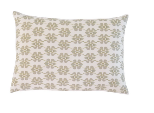 Laura Park Designs Clover Stone Linen Cotton Pillow