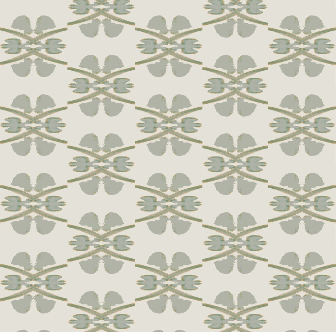 Laura Park Designs Clover Stone Linen Cotton Pillow