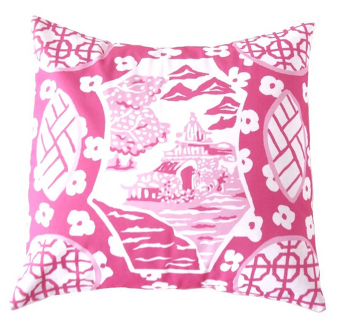 Dana Gibson Canton Pillow in Pink