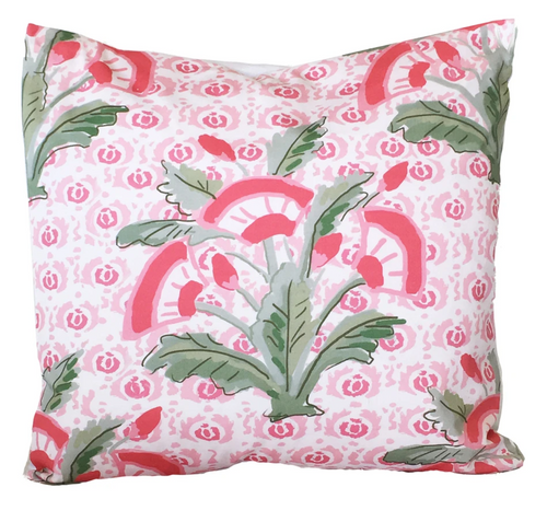 Dana Gibson Mughal Fleur Pillow in Pink