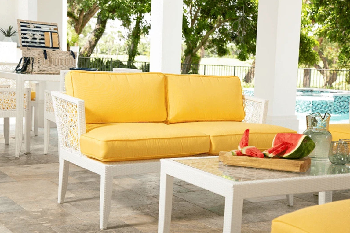 Mykonos Loveseat with Cushions by David Francis