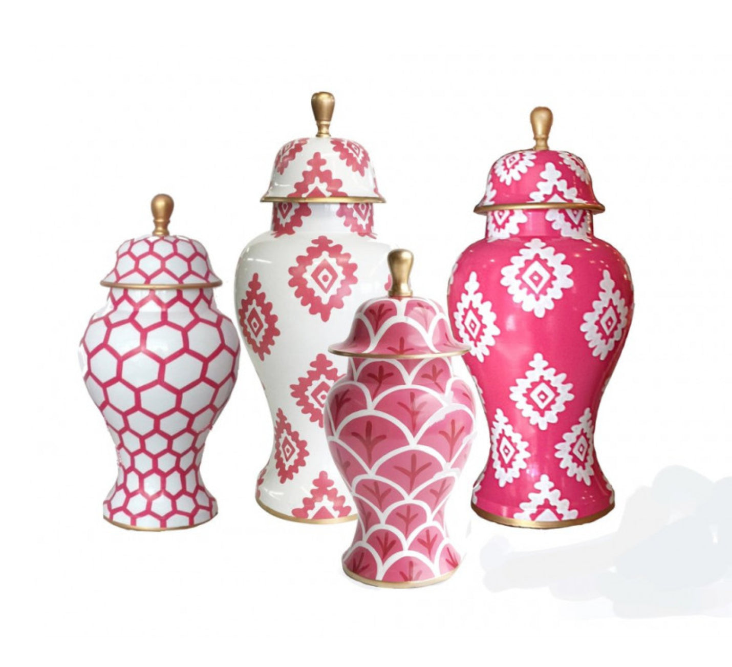 Dana Gibson Block Print Jar 15"