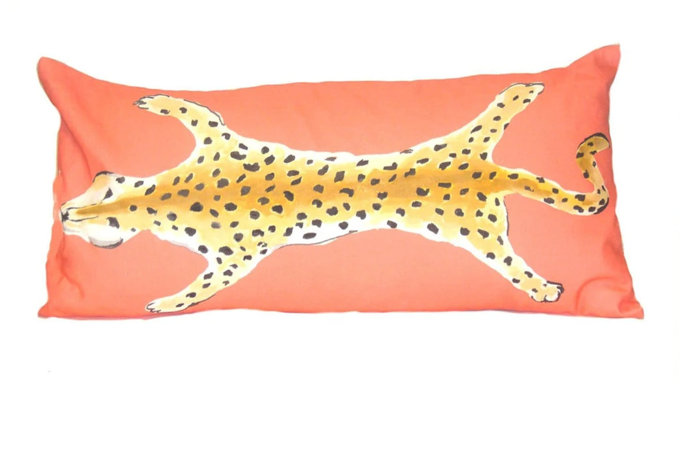 Dana Gibson Leopard Pillow