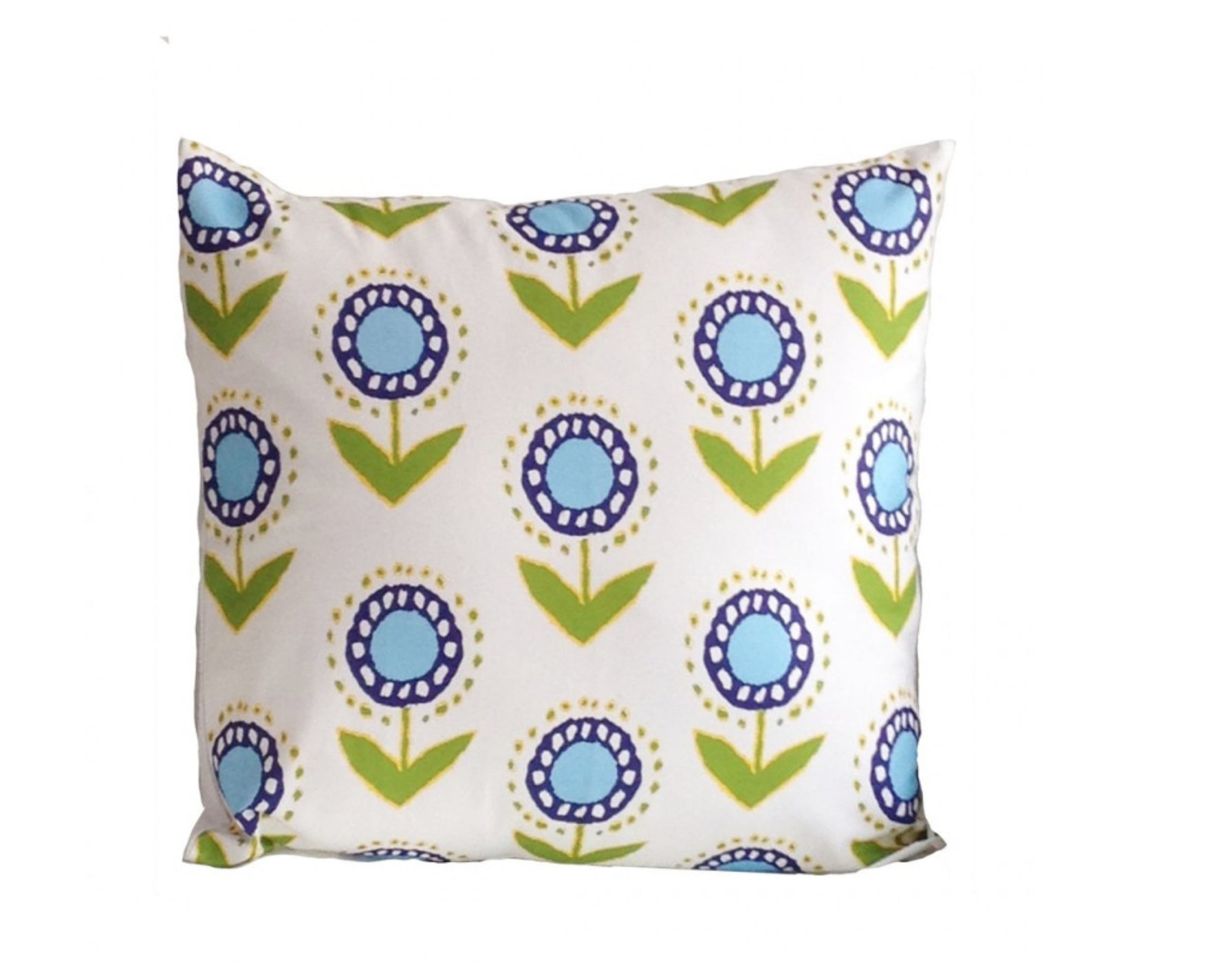 Dana Gibson Posey Ikat Pillow in Turquoise, 22"