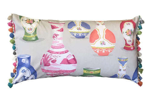 Dana Gibson Meissen Lumbar Pillow