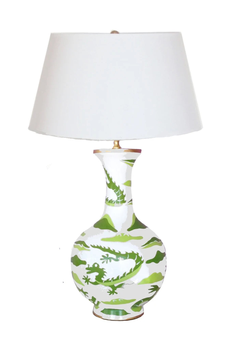 Dana Gibson Dragon Lamp