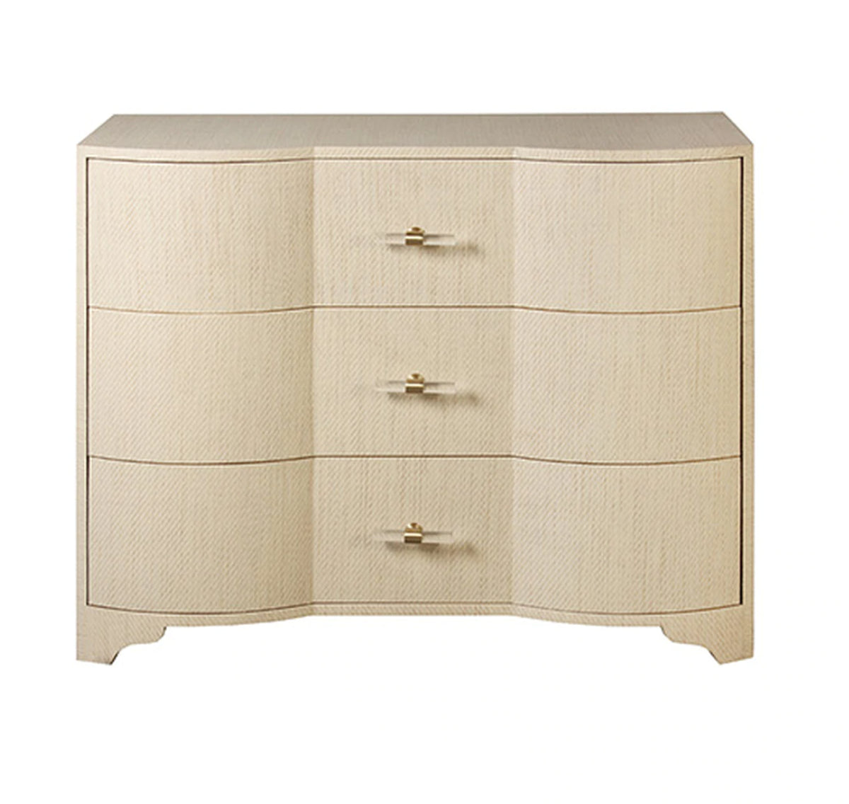 Worlds Away Plymouth Grasscloth Chest