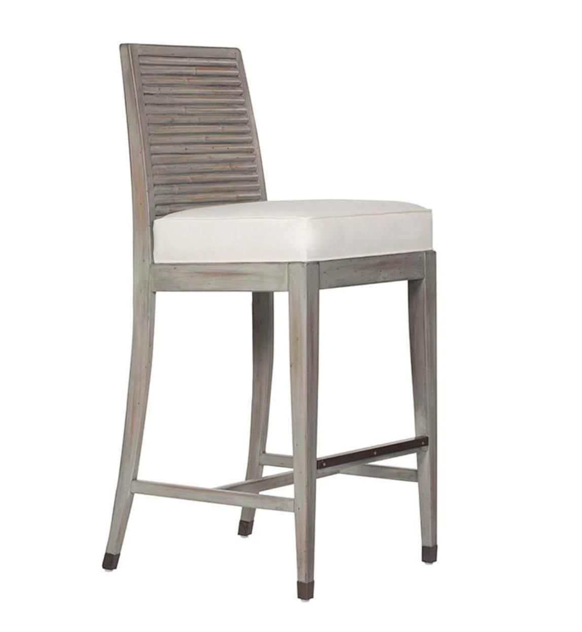 David Francis Stacked Bamboo Bar Stool
