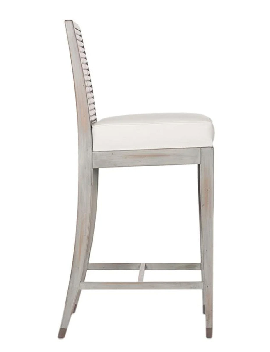 David Francis Stacked Bamboo Bar Stool