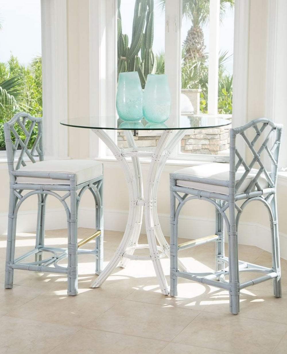 Chippendale Barstool in Gray by David Francis