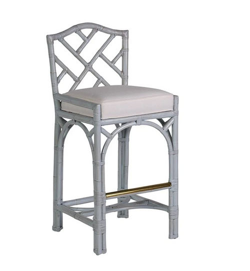 Chippendale Barstool in Gray by David Francis