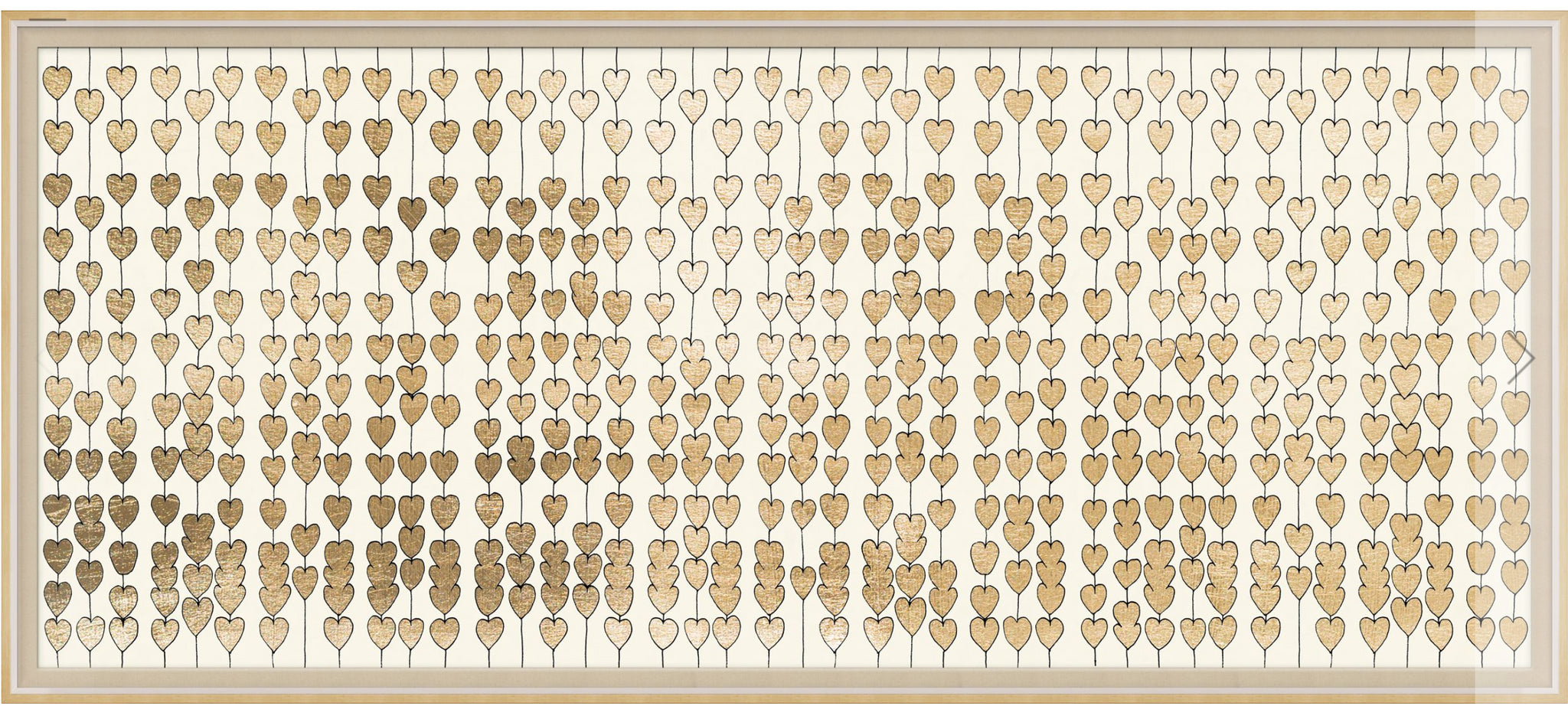 Cartier Heart Strings Gold Leaf Art by Natural Curiosities