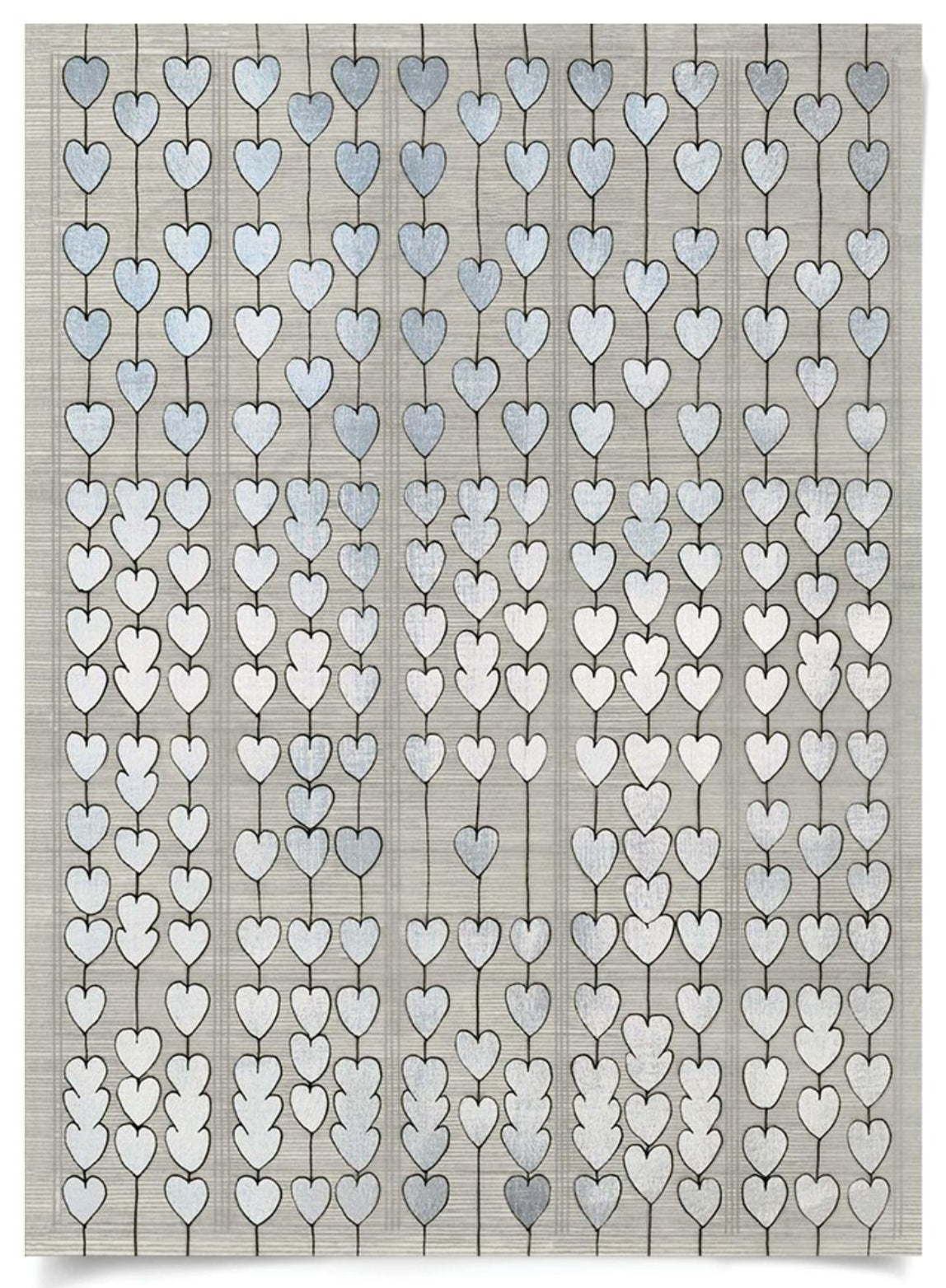 Natural Curiosities Cartier Heart Strings in Silver Leaf