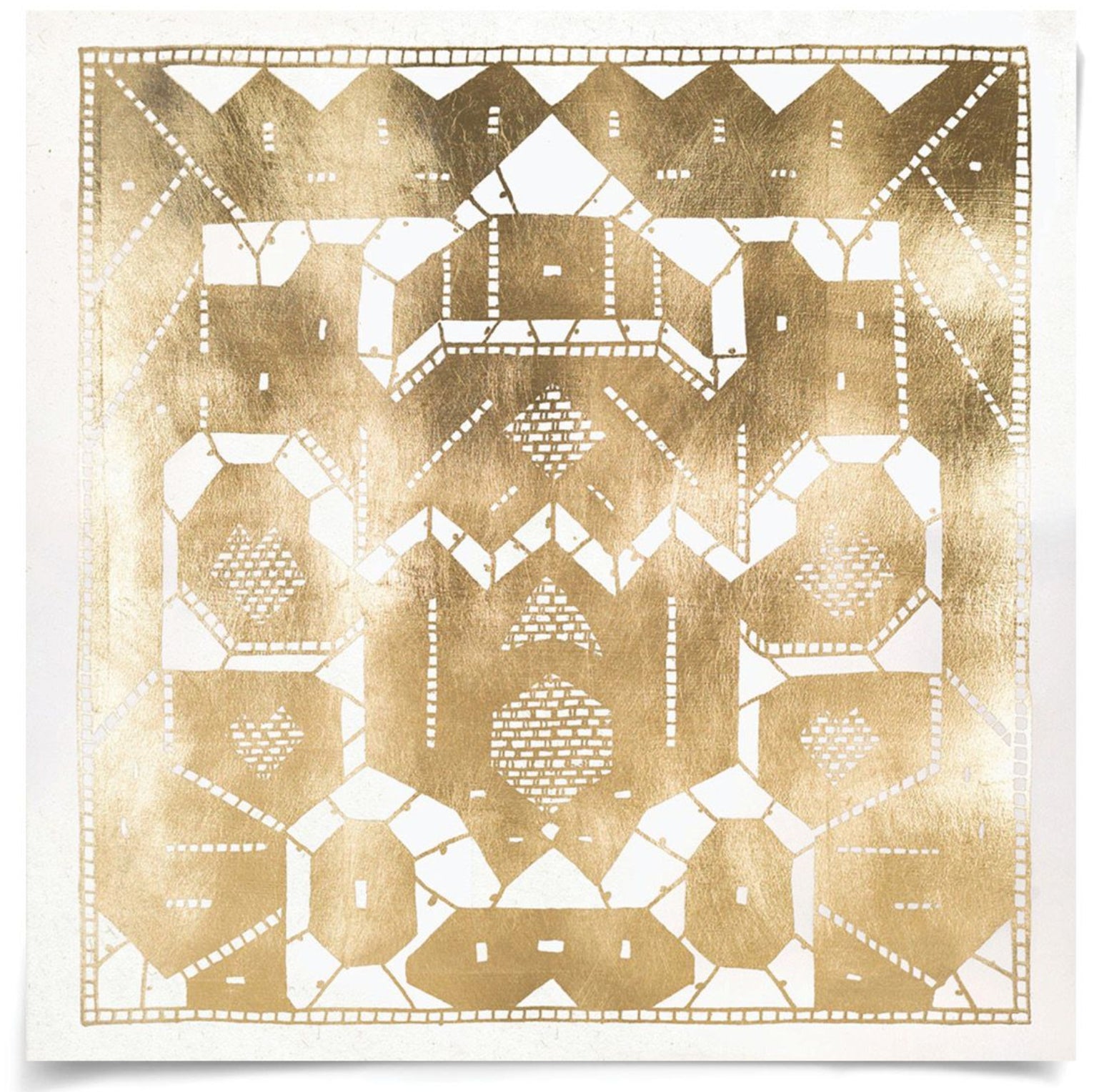 Natural Curiosities Gilded Lace Art in Gold