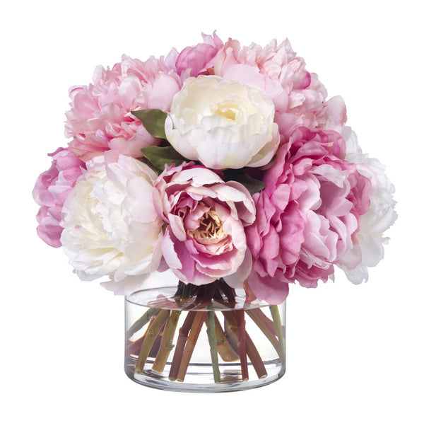 Diane James Home Large Pink Peony Flowers