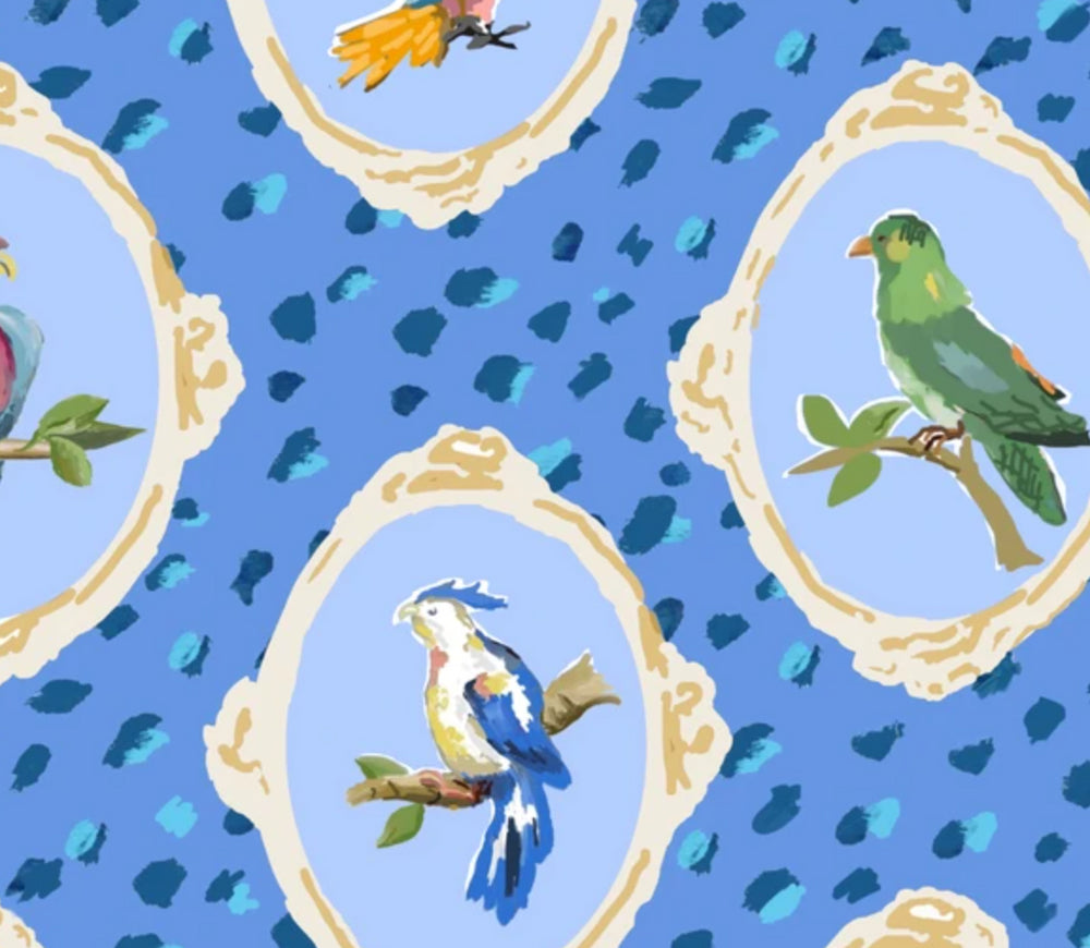 Dana Gibson Eden in Blue Wallpaper