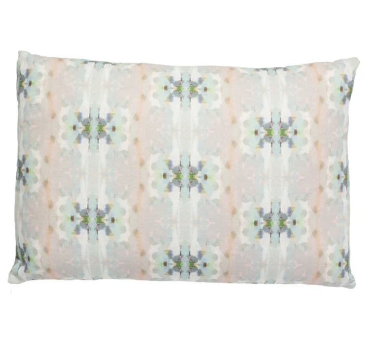 Laura Park Miss Ella Teal Linen Cotton Pillow