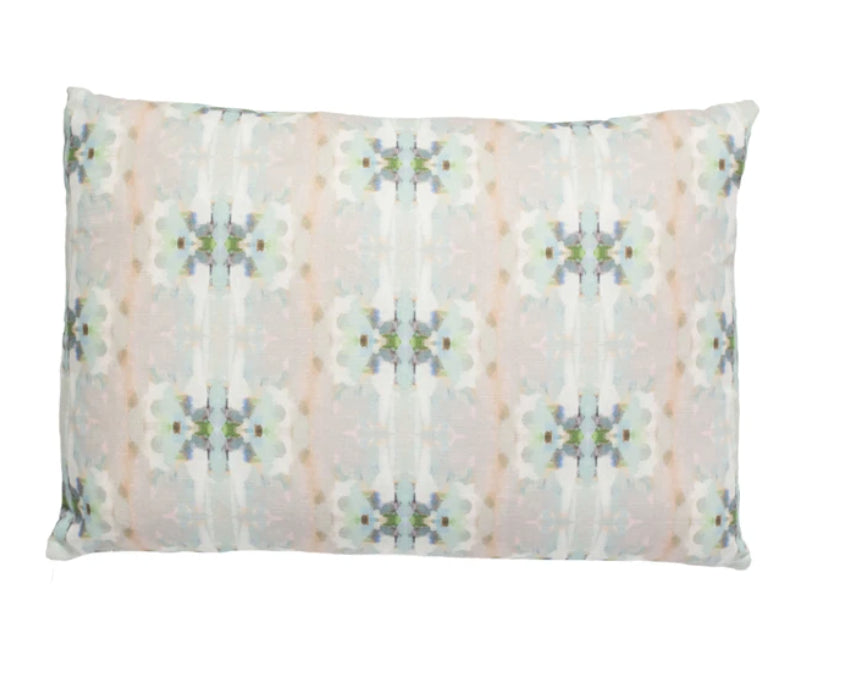 Laura Park Miss Ella Teal Linen Cotton Pillow