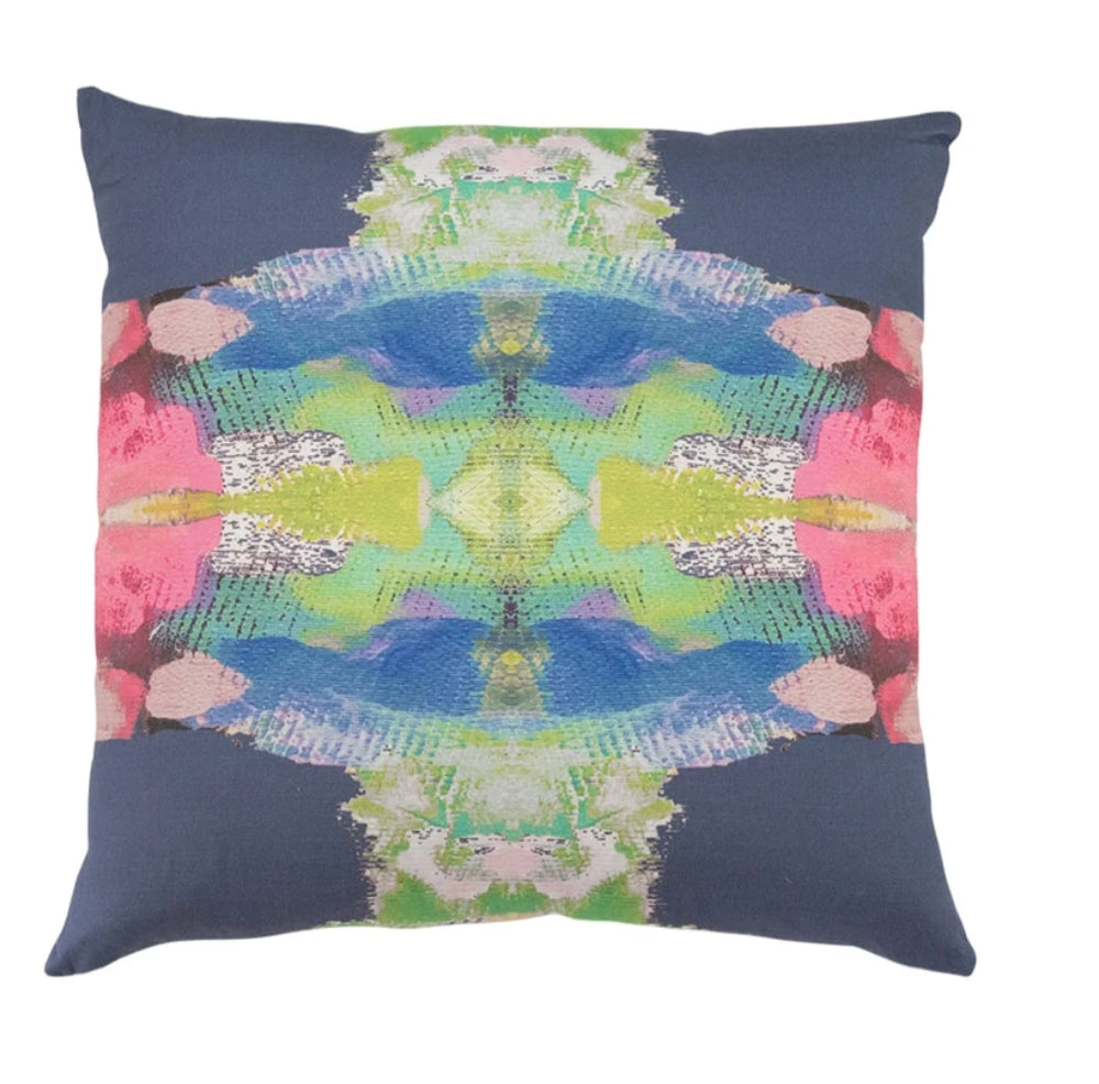 Laura Park Provence Marine Linen Cotton Pillow