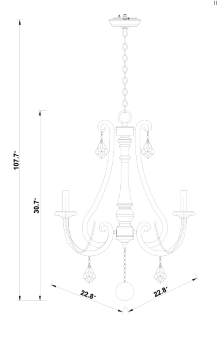 Surya Ambrose Transitional Chandelier