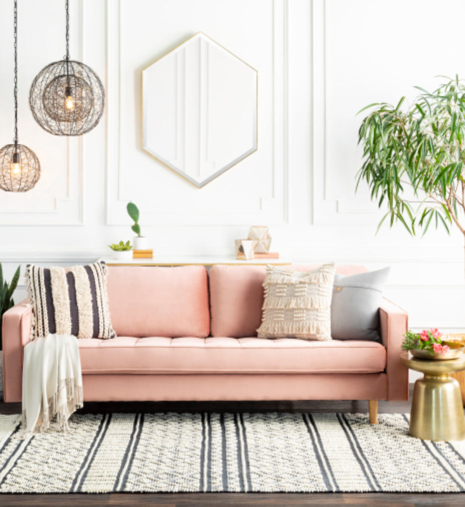 Surya Chantel Woven Silk Throw with Tassels