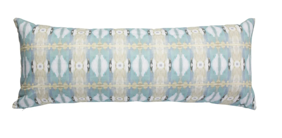 Laura Park Little Chapel Light Blue Linen Cotton Pillow