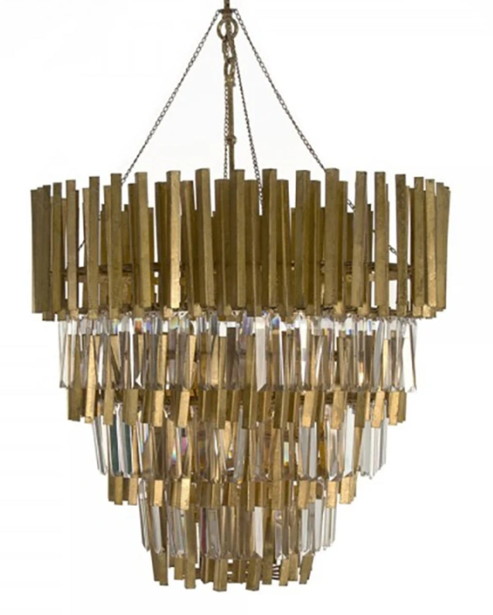 Zentique Crystal 4-Tier Chandelier