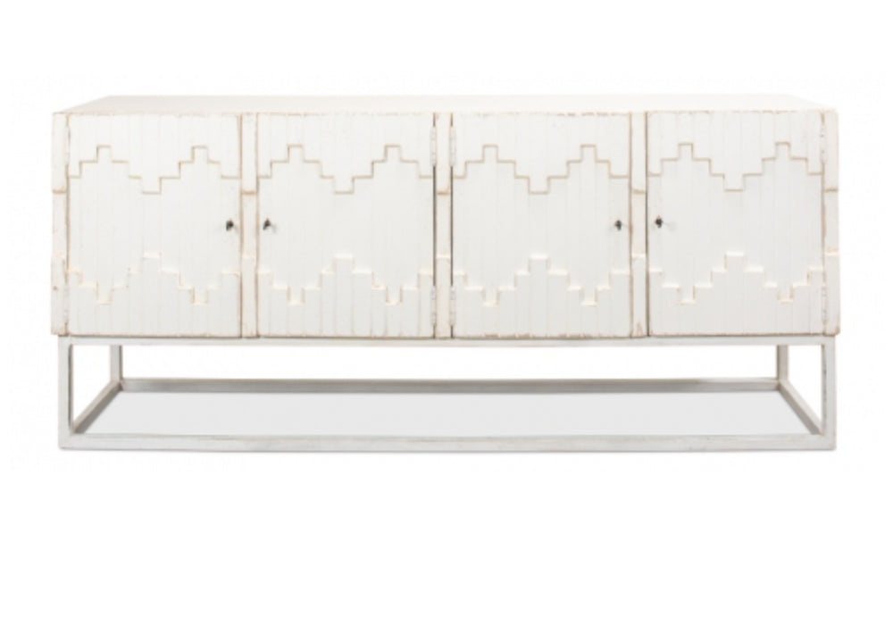 Sarreid Aztec Cabinet On Stand