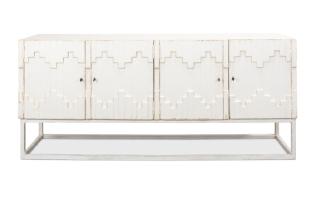 Sarreid Aztec Cabinet On Stand