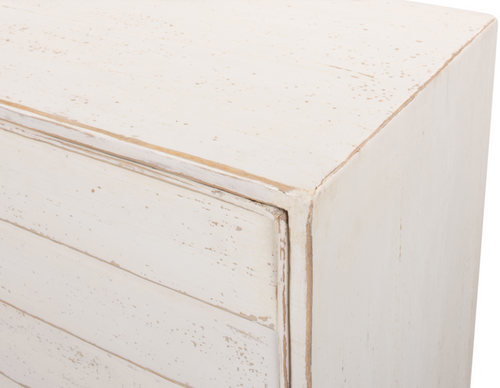 Louvered Sideboard, White by Sarreid