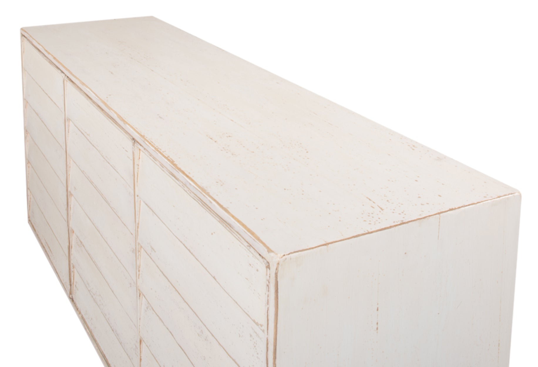 Louvered Sideboard, White by Sarreid