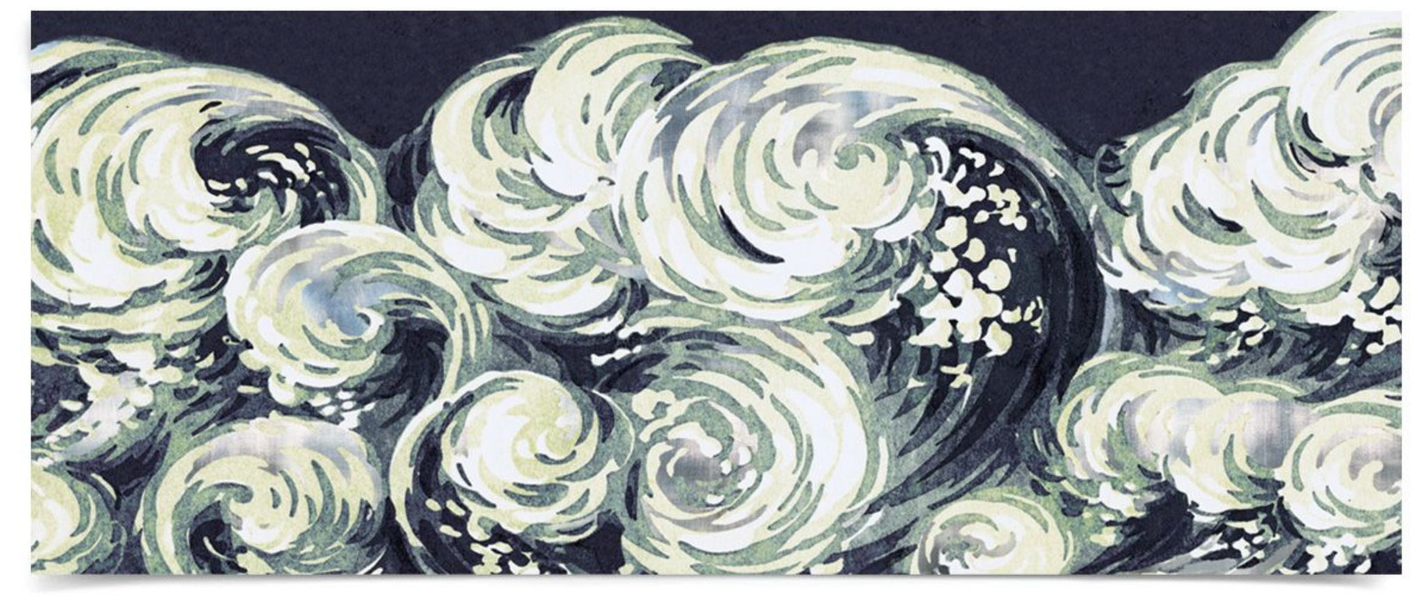 Silver Leaf Wave by Natural Curiosities Art