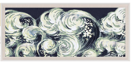 Silver Leaf Wave by Natural Curiosities Art